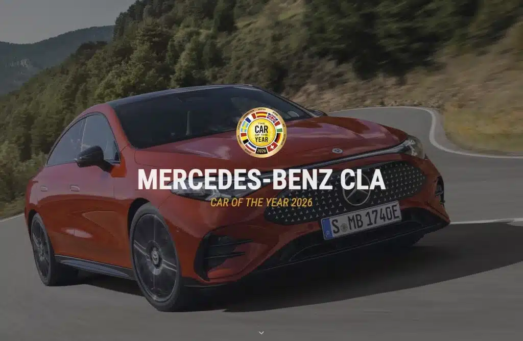 Le titre Car of the Year 2026 attribué à la Mercedes CLA